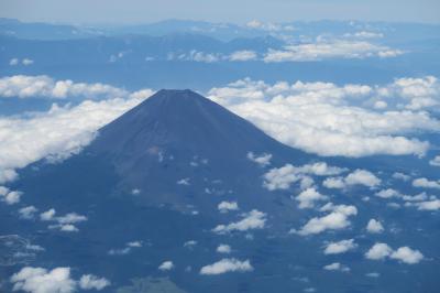 2019 2泊3日　ビジネスクラスで行く香港（初日　羽田空港、富士山、飲茶、ホテルからの夜景）