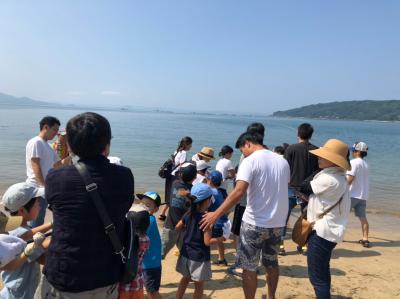 糸島市志摩町・初音旅館のビーチで実施される地引網に参加してきました。(^0^)!!