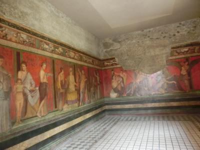 2019GW イタリア29：世界遺産ポンペイ遺跡４ ヴェッティの家、ファウヌスの家、秘儀荘