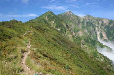 バスと電車で行く爺ヶ岳～鹿島槍ヶ岳　テント泊登山