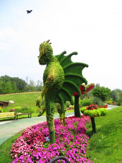 精霊世界から中東世界に行ったが怖くて引き返した♪マルコポーロ花世界楽園♪精霊世界花彫2019年６月中国 揚州・鎮江７泊８日(個人旅行)１１３