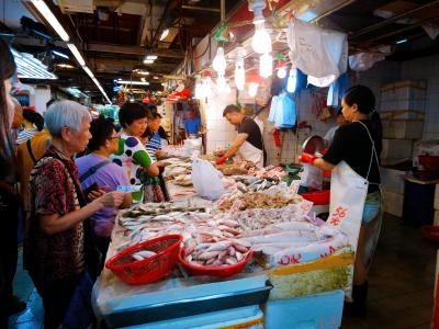 香港★荃灣日記　街市にカエル…じゃなくて、蝦を買い物に　～楊屋道街市～