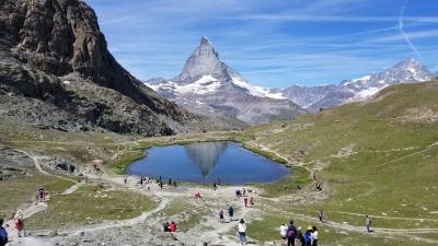 スイス・イタリア　ドライブ & ハイキング 満喫の旅(⑥６日目 マッターホルン)