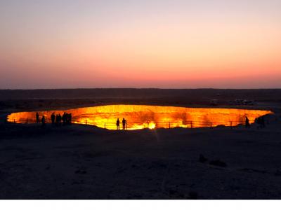 ウズベキスタン・トルクメニスタン地獄の門でテント泊する旅 その6