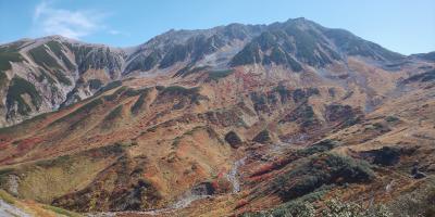 富山旅行　親戚に連れられて立山の紅葉を見に行く