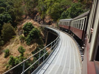 2019年秋　ケアンズ旅行（その２　キュランダ鉄道に乗って、キュランダ村へ）