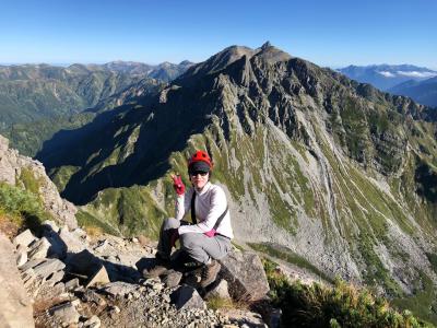 北穂高岳を踏んで、槍から穂高連峰を繋ぐ
