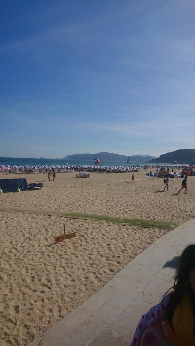 2018 8月 釜山旅行☆四姉妹子連れドタバタ珍道中ヘウンデビーチ