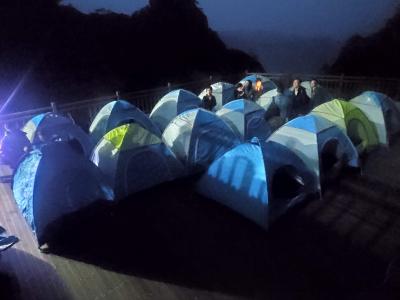 2019年11月 江西省 三清山 徒歩で帳篷泊