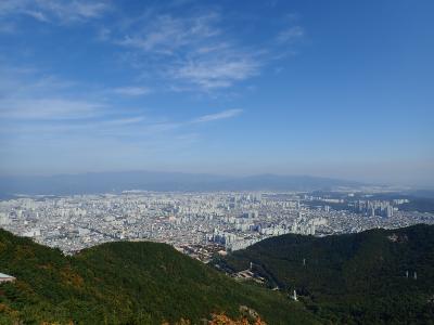 食い倒れ＆山歩き in 大邱　後編　アップ山＆チムカルビを食す