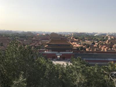 はじめての北京<2> 往路トランジット 故宮を望む