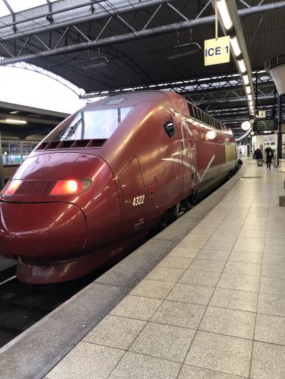 ヨーロッパ　女一人旅　～ベルギー③　高速列車タリス＆ベルギーワッフル～