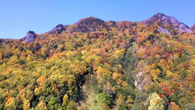 ~層雲峡【絶景~空撮】part 1~北海道の紅葉~2019.10