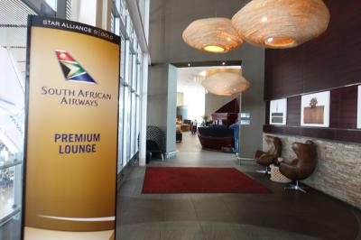 ケープタウン国際空港からヨハネスブルグ 南アフリカ航空ビジネスクラス　リタイアしたので個人手配の気ままな旅