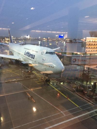 第9日目(11月8日(金))13:05羽田着の予定が、まだフランクフルトに