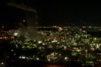 四日市の工場夜景と常滑散策の旅