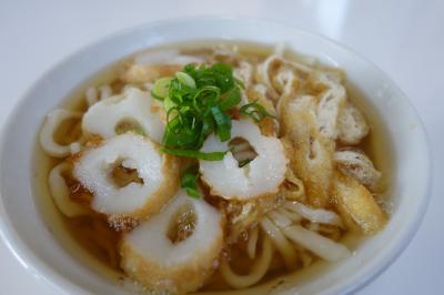 20191204 鳴門 大井食堂、うどん竹輪入 → ピーベリー、スパイシーカレーと本日のコーヒー