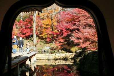 紅葉の「吉祥寺」と「たくみの里」のわら細工