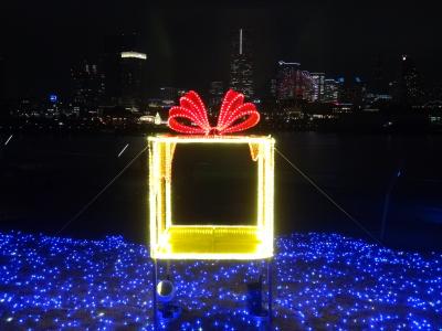 横浜・みなとみらいの夜景☆彡イルミネーションイベント「ナイトシンクヨコハマ」、横浜赤レンガ倉庫のX'masマーケット、横浜港大さん橋のアート