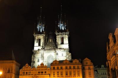 プラハ街歩き（二日目の２）夜景スナップ