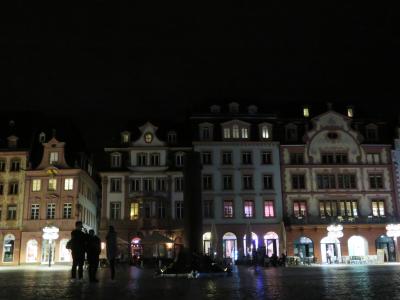 心の安らぎ旅行（2019年 5月 Mainz マインツPart21 Marktplatz bei Nacht 夜のマルクト広場♪）