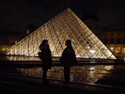 モンサンミッシェル　ガイドはつけるべき？　ルーブルの夜景　姉妹で行くヨーロッパ旅行６日目