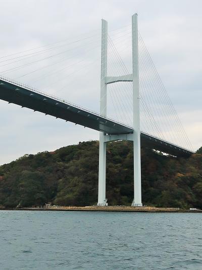 長崎28　軍艦島クルーズｇ  帰路-伊王島大橋-女神大橋を抜け　☆2時間半～長崎港着岸