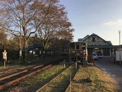 明智鉄道の駅訪問：山岡駅、紅葉の日本の原風景を楽しむ