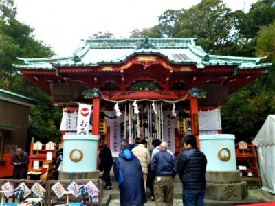 `丸に三つ引`三浦一族を！；三浦市(初詣 海南神社、三崎の三御所)