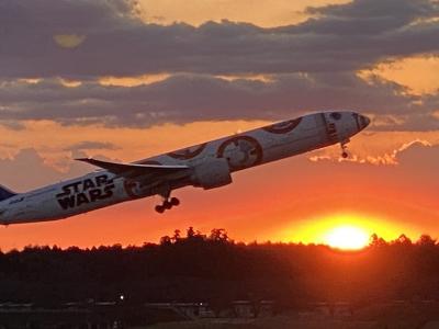 2019年最後の日暮れは成田空港から！