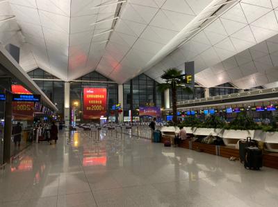 瀋陽桃仙国際空港で過ごした！