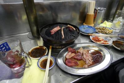 ホルモン焼き金精の夕食