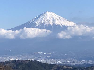 令和二年　登り初め　富士山が見える浜石岳
