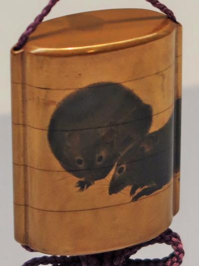 東博-6　ネ年特集「子・鼠・ねずみ」第2会場で　☆いろいろな鼠色・ネズミ様々 絵画/工芸に