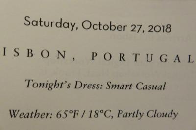 26泊 Prinsendam★12★Saturday, Oct27 Lisbon, Portugal 