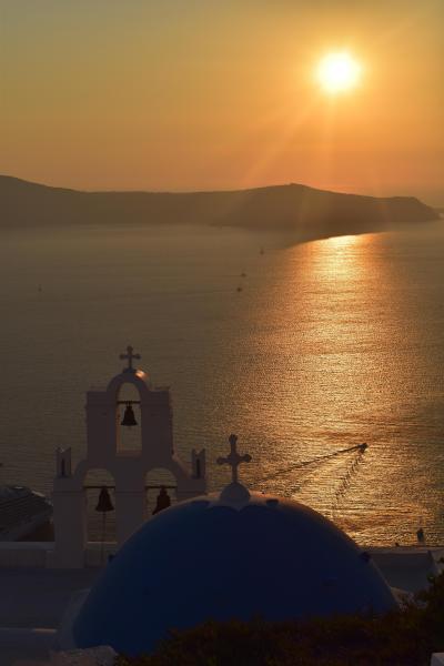 2019年子連れギリシャの旅（４）～青ドームの島・サントリーニで海と山の空中散歩