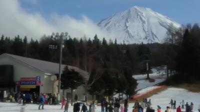 今年の雪は少ないけれど日帰りでスキーに行くぞ～&#9975;ー富士天神山スキー場ー