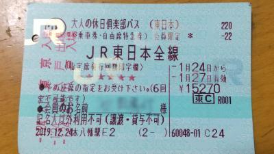 大人の休日倶楽部パスで東北と信越へ日帰り旅行4回。東日本全新幹線に乗る。