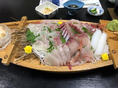 氷見の民宿でお刺身に悶絶xoxo