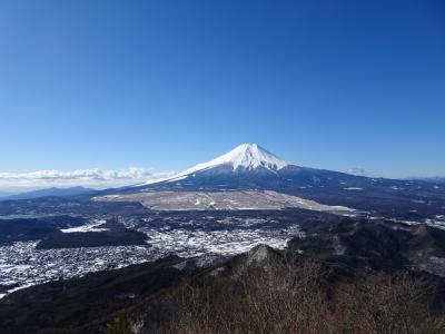 富士山・八ヶ岳・アルプス展望の山旅♪杓子山・石割山、飯盛山、霧訪山