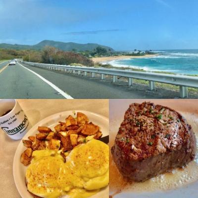 うるるんハワイ滞在記2020/1★5日目★オアフ島東海岸をドライブして『シナモンズ』でランチ。最終日ディナーは『ルースズクリス』でステーキ♪