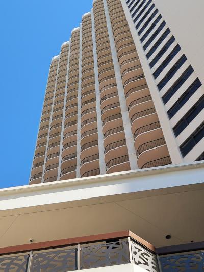 Oahu-5　ワイキキビーチ マリオットH　日本語デスクで　☆ダイアモンドヘッド/ビーチも