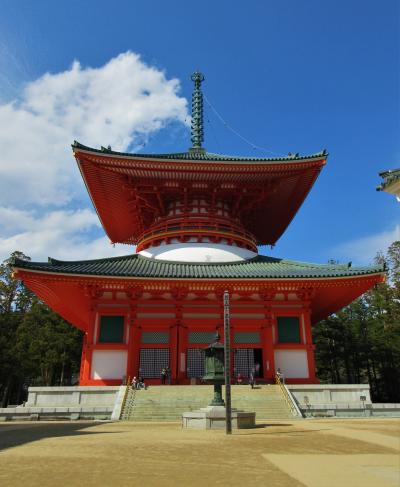 ２０１９年４月　高野山　その１　壇上伽藍・中門・霊宝館見学　