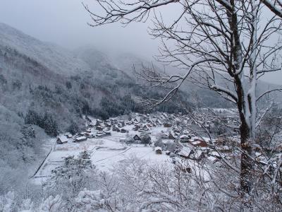 雪はあるのか白川郷半日観光