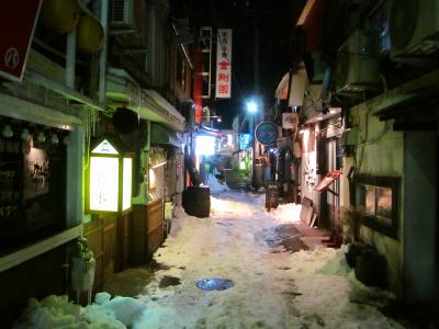 陸奥・八戸　雪の街並み散策は横丁探訪と夜のぶらぶら歩き旅ー３