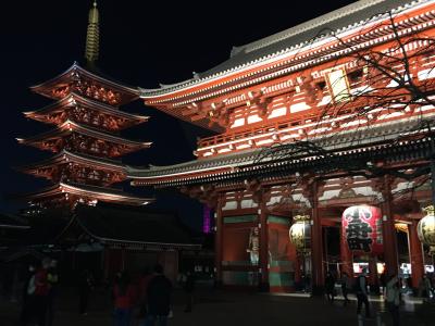 夜の浅草散歩