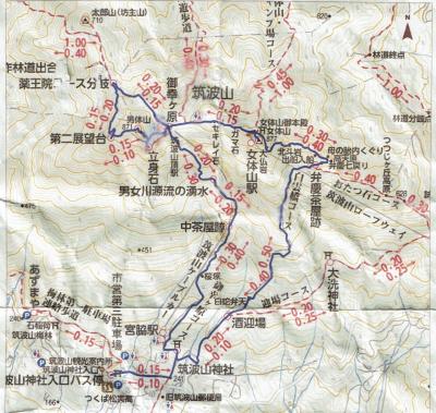 梅の時期に筑波山登山