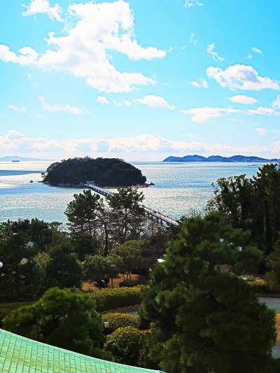蒲郡クラシックホテル　桜の間-フレンチランチｰ賞味　☆二階テラス-竹島/三河湾の眺望よく