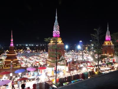 5歳娘を連れて中国シーサンパンナ5日間の旅3-絶品キノコ鍋とキラキラの夜市