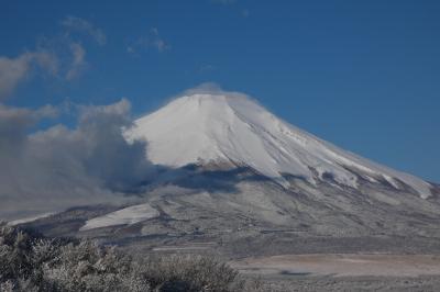 ０７．春休みのエクシブ山中湖1泊　朝の山中湖の散歩道 